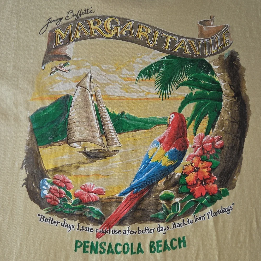 Margaritaville Florida Short Sleeve Garmet Dyed Comfort Colors Pocket T-shirt - Picture 6 of 6